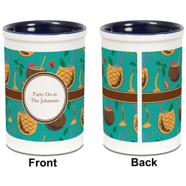 Coconut Drinks Pencil Holder - Blue - approval