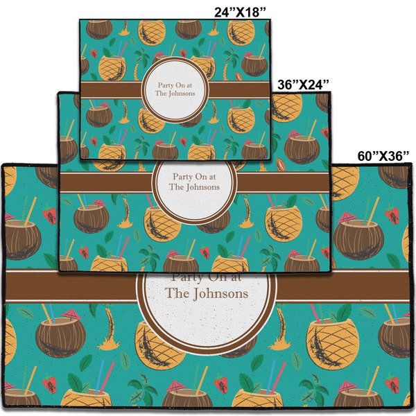 Coconut Drinks Personalized Door Mat - Group Parent IMF