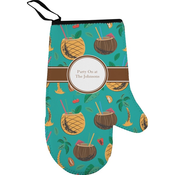Coconut Drinks Personalized Oven Mitt