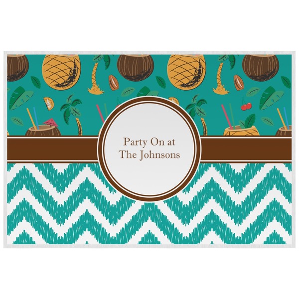 Coconut Drinks Personalized Placemat (Back)