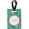 Coconut Drinks Plastic Luggage Tag - Rectangular w/ Name or Text