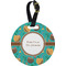 Coconut Drinks Plastic Luggage Tag - Round (Personalized)