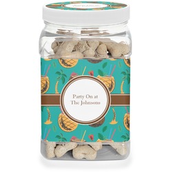 Coconut Drinks Dog Treat Jar (Personalized)