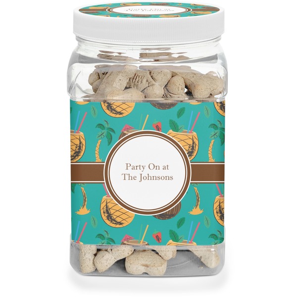 Custom Coconut Drinks Dog Treat Jar (Personalized)