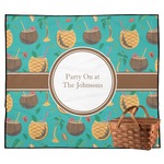 Coconut Drinks Outdoor Picnic Blanket (Personalized)