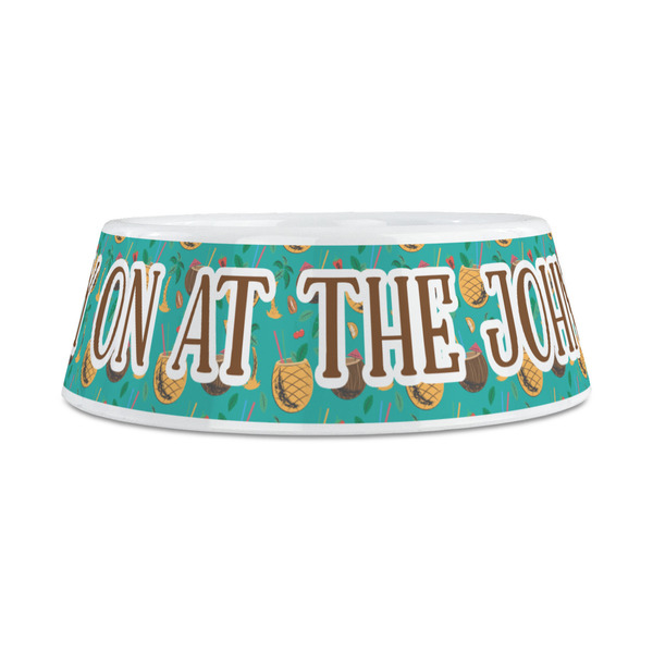 Coconut Drinks Plastic Dog Bowls - Medium - FRONT