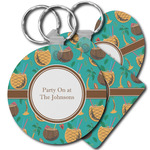 Coconut Drinks Plastic Keychain (Personalized)