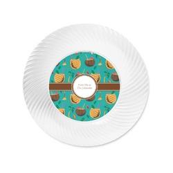 Coconut Drinks Plastic Party Appetizer & Dessert Plates - 6" (Personalized)