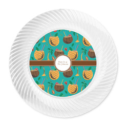 Coconut Drinks Plastic Party Dinner Plates - 10" (Personalized)