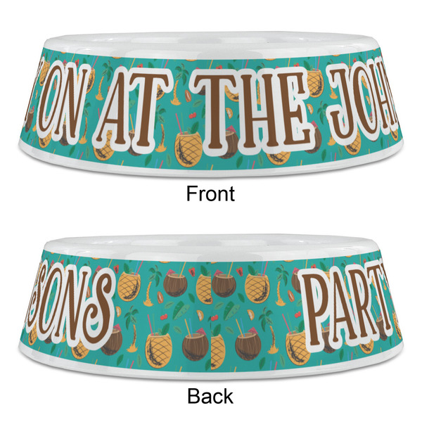 Coconut Drinks Plastic Pet Bowls - Large - APPROVAL