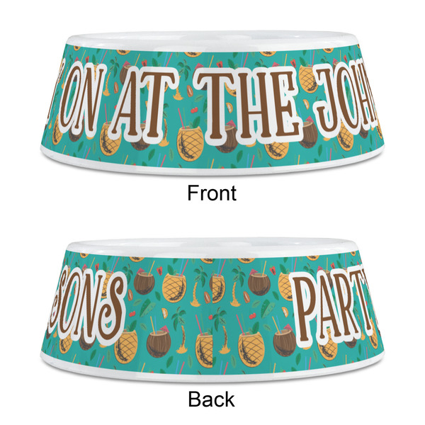 Coconut Drinks Plastic Pet Bowls - Medium - APPROVAL