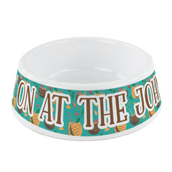Coconut Drinks Plastic Dog Bowl - Small (Personalized)