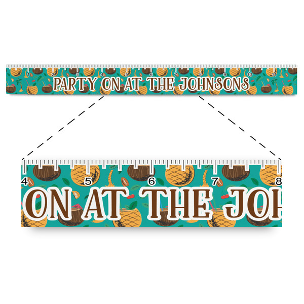 Custom Coconut Drinks Plastic Ruler - 12" (Personalized)