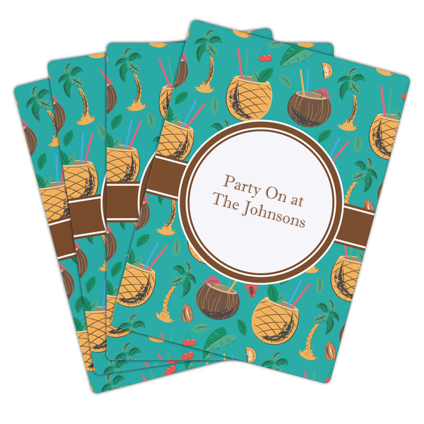 Coconut Drinks Playing Cards - Hand Back View