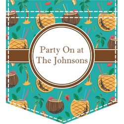 Coconut Drinks Iron On Faux Pocket (Personalized)