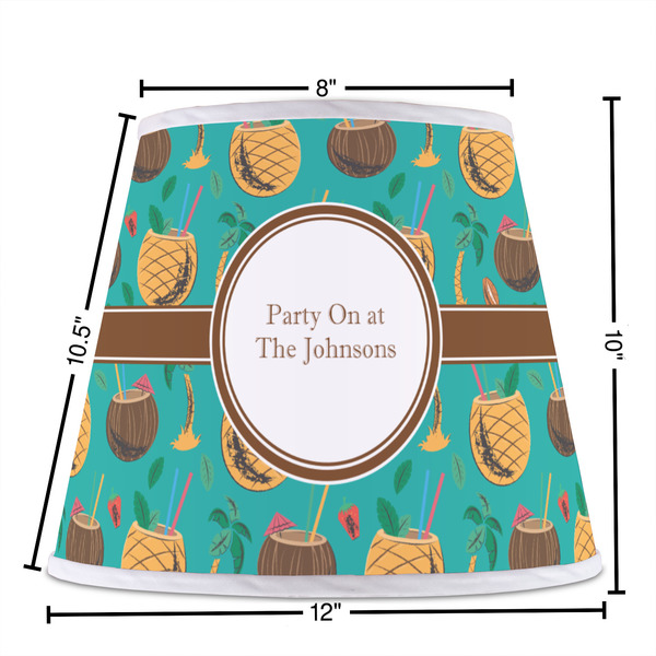 Coconut Drinks Poly Film Empire Lampshade - Dimensions