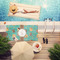 Coconut Drinks Pool Towel Lifestyle