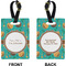 Coconut Drinks Rectangle Luggage Tag (Front + Back)