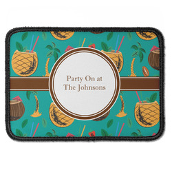 Coconut Drinks Iron On Rectangle Patch w/ Name or Text