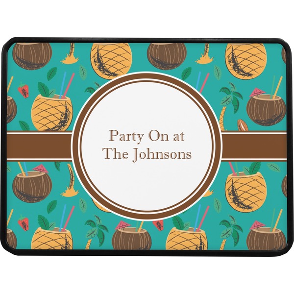 Coconut Drinks Rectangular Trailer Hitch Cover (Personalized)