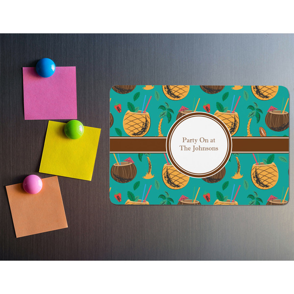 Coconut Drinks Rectangular Fridge Magnet - LIFESTYLE