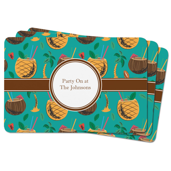 Coconut Drinks Rectangular Fridge Magnet - THREE