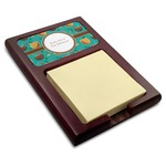 Coconut Drinks Red Mahogany Sticky Note Holder (Personalized)