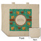 Coconut Drinks Reusable Cotton Grocery Bag - Front & Back View