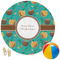 Coconut Drinks Round Beach Towel (Personalized)