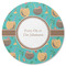Coconut Drinks Round Coaster Rubber Back - Single