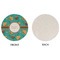 Coconut Drinks Round Linen Placemats - APPROVAL (single sided)