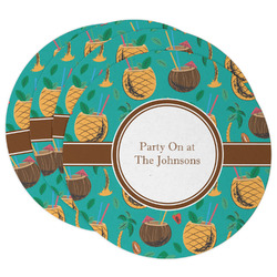 Coconut Drinks Round Paper Coasters w/ Name or Text