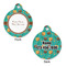 Coconut Drinks Round Pet ID Tag - Large - Approval