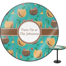 Coconut Drinks Round Table - 30" (Personalized)