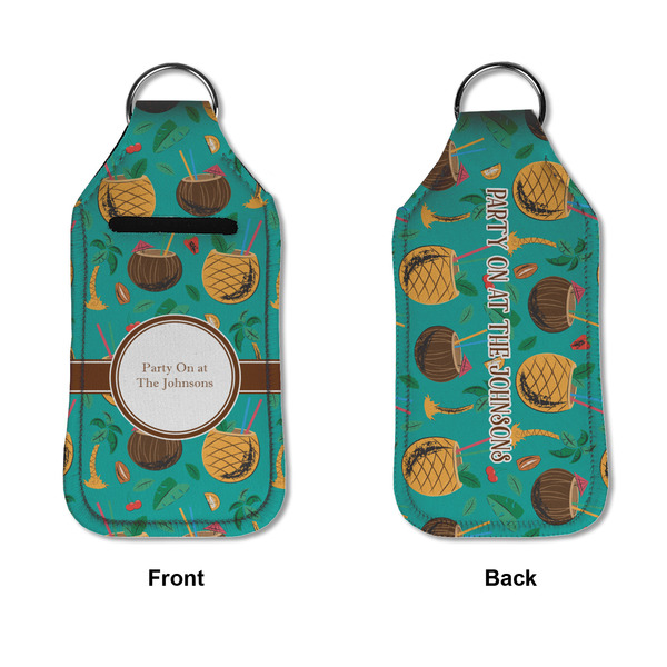 Coconut Drinks Sanitizer Holder Keychain - Large APPROVAL (Flat)
