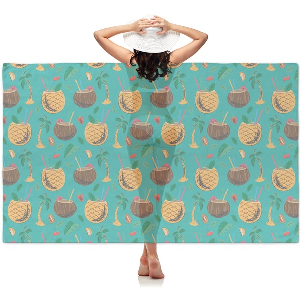 Custom Coconut Drinks Sheer Sarong