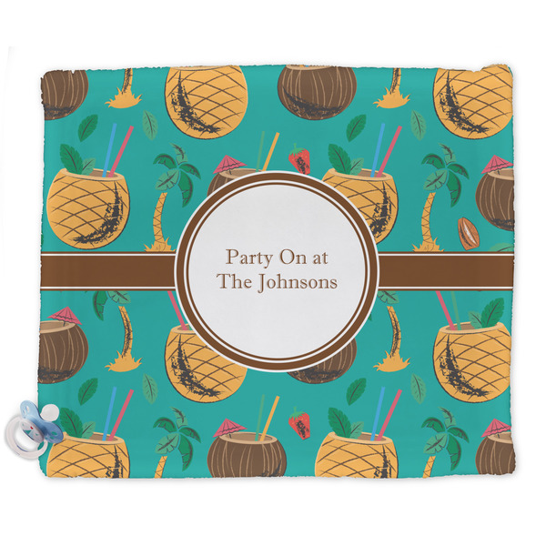 Custom Coconut Drinks Security Blanket - Single Sided (Personalized)
