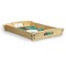 Coconut Drinks Serving Tray Wood Small - Corner