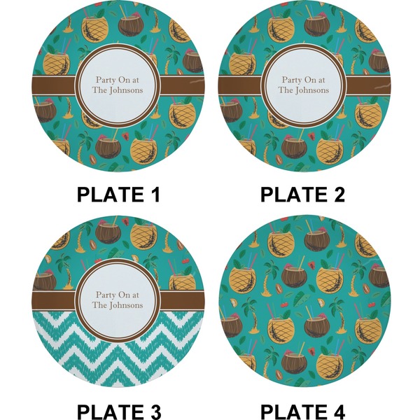 Coconut Drinks Set of Appetizer / Dessert Plates (Approval)