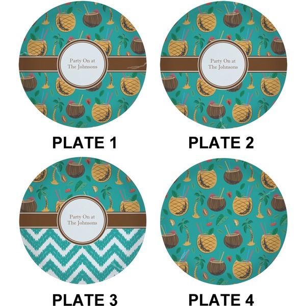 Coconut Drinks Set of Lunch / Dinner Plates (Approval)
