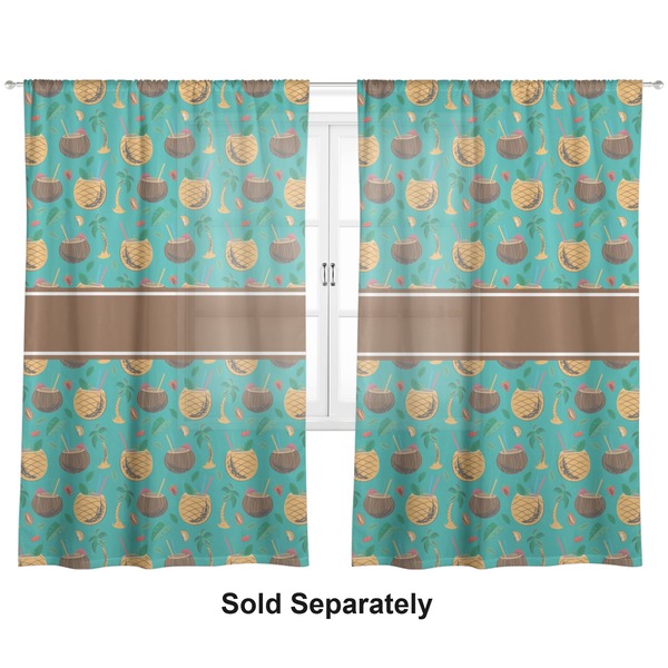 Coconut Drinks Sheer Curtains