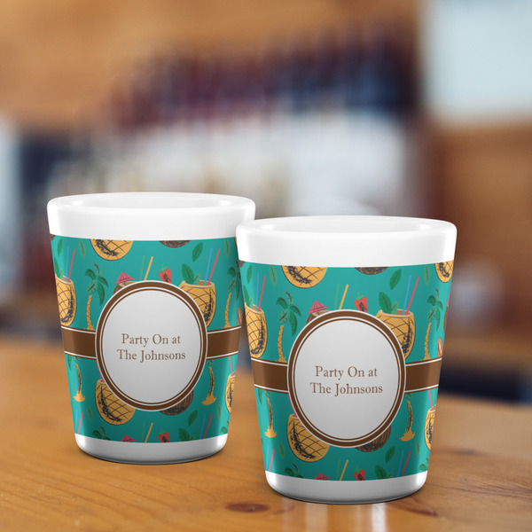 Coconut Drinks Shot Glass - White - LIFESTYLE