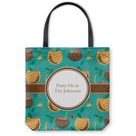 Coconut Drinks Canvas Tote Bag - Medium - 16"x16" (Personalized)