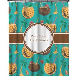Coconut Drinks Extra Long Shower Curtain - 70"x84" (Personalized)