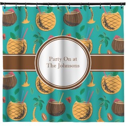Coconut Drinks Shower Curtain - Custom Size (Personalized)
