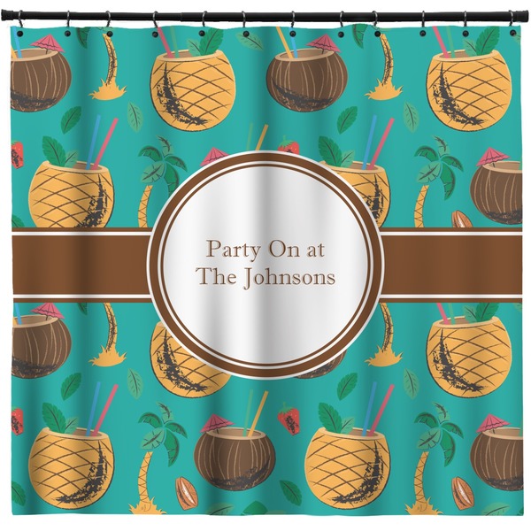 Custom Coconut Drinks Shower Curtain - Custom Size (Personalized)