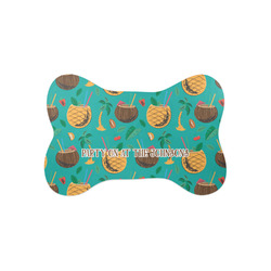 Coconut Drinks Bone Shaped Dog Food Mat (Small) (Personalized)