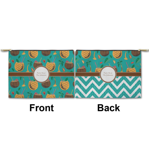Coconut Drinks Small Zipper Pouch Approval (Front and Back)