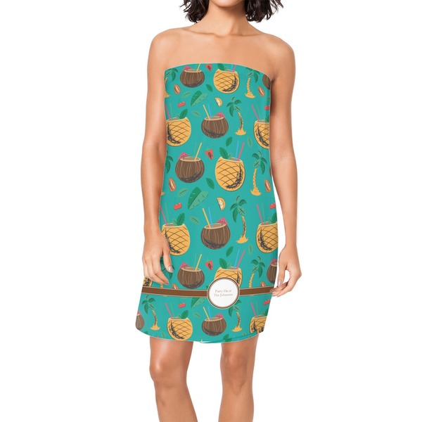 Custom Coconut Drinks Spa / Bath Wrap (Personalized)