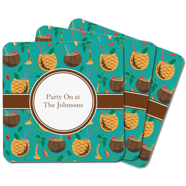 Coconut Drinks Square Fridge Magnet - MAIN